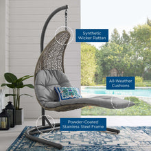 Load image into Gallery viewer, Landscape Hanging Chaise Lounge Outdoor Patio Swing Chair by Modway
