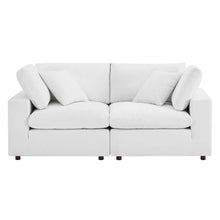 Load image into Gallery viewer, Commix Down Filled Overstuffed Performance Velvet Loveseat by Modway
