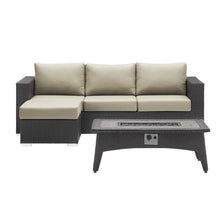 Load image into Gallery viewer, Convene 3 Piece Set Outdoor Patio with Fire Pit by Modway
