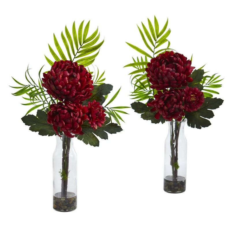 Tropical Mum Artificial Arrangement (Set of 2)
