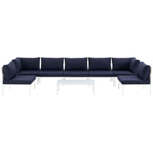 Load image into Gallery viewer, Harmony 8 Piece Outdoor Patio Aluminum Sectional Sofa Set by Modway
