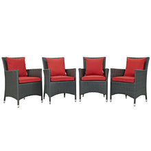 Load image into Gallery viewer, Sojourn 4 Piece Outdoor Patio Sunbrella¨ Dining Set by Modway
