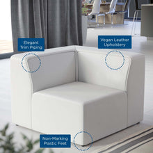 Load image into Gallery viewer, Mingle Vegan Leather Corner Chair by Modway
