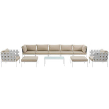 Load image into Gallery viewer, Harmony 10 Piece Outdoor Patio Aluminum Sectional Sofa Set by Modway
