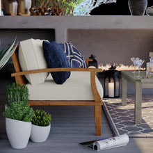 Load image into Gallery viewer, Marina Outdoor Patio Teak Sofa by Modway
