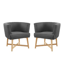 Load image into Gallery viewer, Anders Upholstered Fabric Accent Chair Set of 2 by Modway
