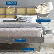 Load image into Gallery viewer, Sidney Cane and Wood Full Platform Bed With Angular Legs by Modway
