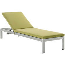 Load image into Gallery viewer, Shore Outdoor Patio Aluminum Chaise with Cushions by Modway

