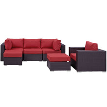 Load image into Gallery viewer, Convene 6 Piece Outdoor Patio Sectional Set by Modway

