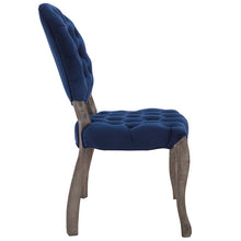Load image into Gallery viewer, Exhibit French Vintage Dining Performance Velvet Side Chair by Modway
