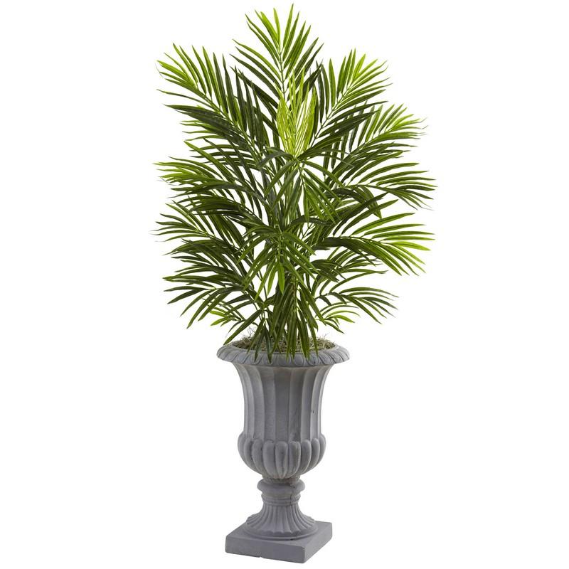 3.5' Bamboo Tree in Wooden Decorative Planter