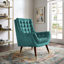 Load image into Gallery viewer, Suggest Button Tufted Performance Velvet Lounge Chair by Modway
