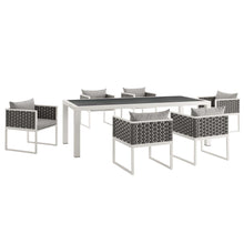 Load image into Gallery viewer, Stance 7 Piece Outdoor Patio Aluminum Dining Set by Modway
