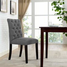 Load image into Gallery viewer, Duchess Button Tufted Fabric Dining Chair by Modway
