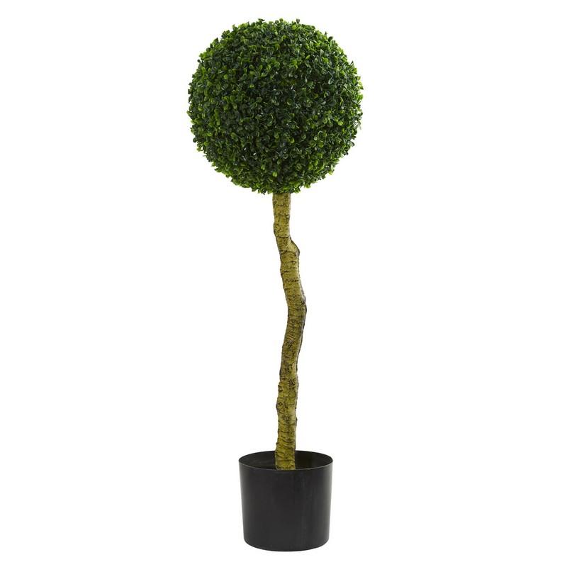 3.5' Boxwood Artificial Topiary Tree UV Resistant (Indoor/Outdoor)