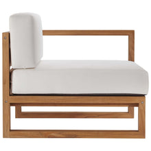 Load image into Gallery viewer, Upland 4-Piece Outdoor Patio Teak Wood Sectional Sofa Set by Modway
