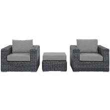 Load image into Gallery viewer, Summon 3 Piece Outdoor Patio Sunbrella¨ Sectional Set by Modway
