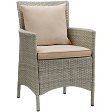 Load image into Gallery viewer, Conduit Outdoor Patio Wicker Rattan Dining Armchair by Modway
