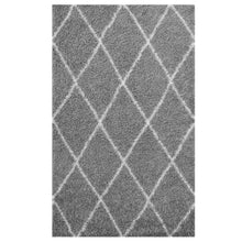 Load image into Gallery viewer, Toryn Diamond Lattice 5x8 Shag Area Rug by Modway
