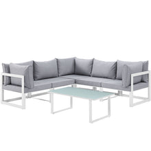 Load image into Gallery viewer, Fortuna 6 Piece Outdoor Patio Sectional Sofa Set by Modway
