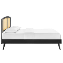 Load image into Gallery viewer, Sierra Cane and Wood King Platform Bed With Splayed Legs by Modway
