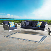 Load image into Gallery viewer, Stance 2 Piece Outdoor Patio Aluminum Sectional Sofa Set by Modway

