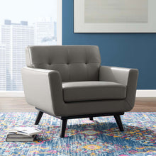 Load image into Gallery viewer, Engage Top-Grain Leather Living Room Lounge Accent Armchair by Modway
