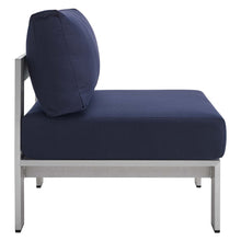 Load image into Gallery viewer, Shore 3 Piece Sunbrella¨ Fabric Outdoor Patio Aluminum Set by Modway
