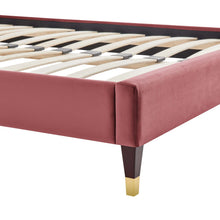 Load image into Gallery viewer, Harlow Performance Velvet King Platform Bed Frame by Modway
