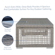 Load image into Gallery viewer, Aura Rattan Outdoor Patio Coffee Table by Modway

