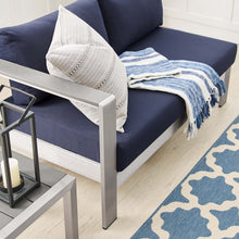 Load image into Gallery viewer, Shore Sunbrella¨ Fabric Aluminum Outdoor Patio Left-Arm Loveseat by Modway
