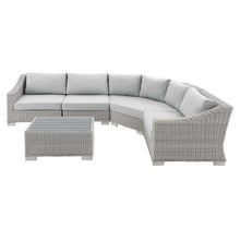 Load image into Gallery viewer, Conway Sunbrella¨ 5-Piece Sectional Sofa Set in Light Gray Gray
