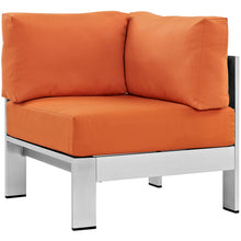 Load image into Gallery viewer, Shore 6 Piece Outdoor Patio Aluminum Sectional Sofa Set by Modway
