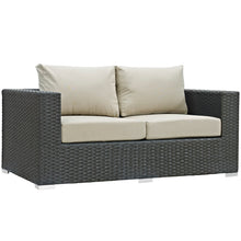 Load image into Gallery viewer, Sojourn Outdoor Patio Sunbrella¨ Loveseat by Modway
