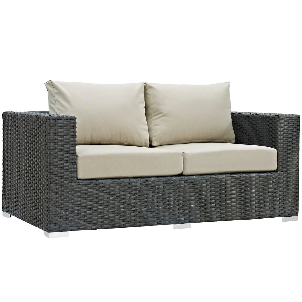 Sojourn Outdoor Patio Sunbrella¨ Loveseat by Modway