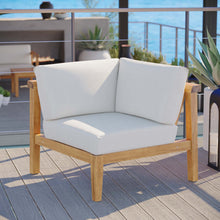 Load image into Gallery viewer, Bayport Outdoor Patio Teak Wood Corner Chair by Modway
