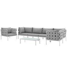 Load image into Gallery viewer, Harmony 7 Piece Outdoor Patio Aluminum Sectional Sofa Set by Modway
