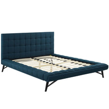 Load image into Gallery viewer, Julia Biscuit Tufted Upholstered Fabric Queen Platform Bed by Modway
