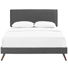 Load image into Gallery viewer, Amaris Queen Platform Bed with Round Splayed Legs
