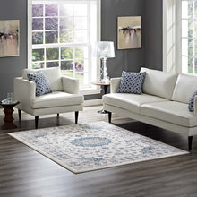 Load image into Gallery viewer, Lilja Distressed Vintage Medallion 5x8 Area Rug by Modway
