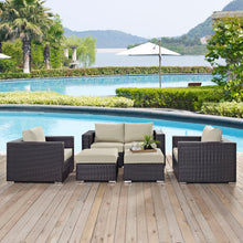 Load image into Gallery viewer, Convene 5 Piece Outdoor Patio Sofa Set by Modway
