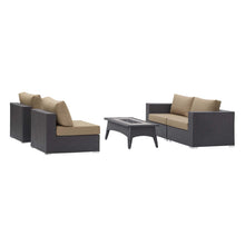 Load image into Gallery viewer, Convene 5 Piece Set Outdoor Patio with Fire Pit
