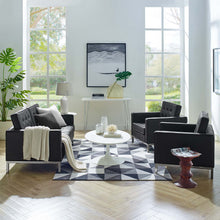 Load image into Gallery viewer, Loft 3 Piece Tufted Upholstered Faux Leather Set by Modway
