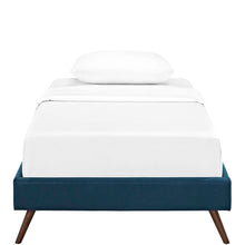 Load image into Gallery viewer, Loryn Fabric Twin Bed Frame with Round Splayed Legs by Modway
