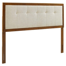 Load image into Gallery viewer, Draper Tufted Fabric and Wood Queen Headboard by Modway

