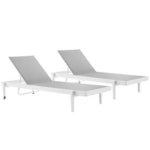 Load image into Gallery viewer, Charleston Outdoor Patio Aluminum Chaise Lounge Chair Set of 2
