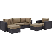 Load image into Gallery viewer, Convene 6 Piece Outdoor Patio Sectional Set by Modway
