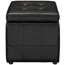 Load image into Gallery viewer, Volt Storage Upholstered Vinyl Ottoman by Modway
