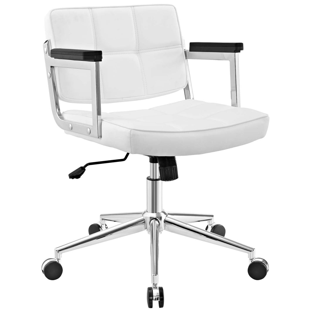 Portray Mid Back Upholstered Vinyl Office Chair by Modway