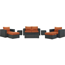 Load image into Gallery viewer, Sojourn 8 Piece Outdoor Patio Sunbrella¨ Sectional Set by Modway
